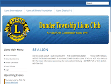 Tablet Screenshot of dundeelions.org